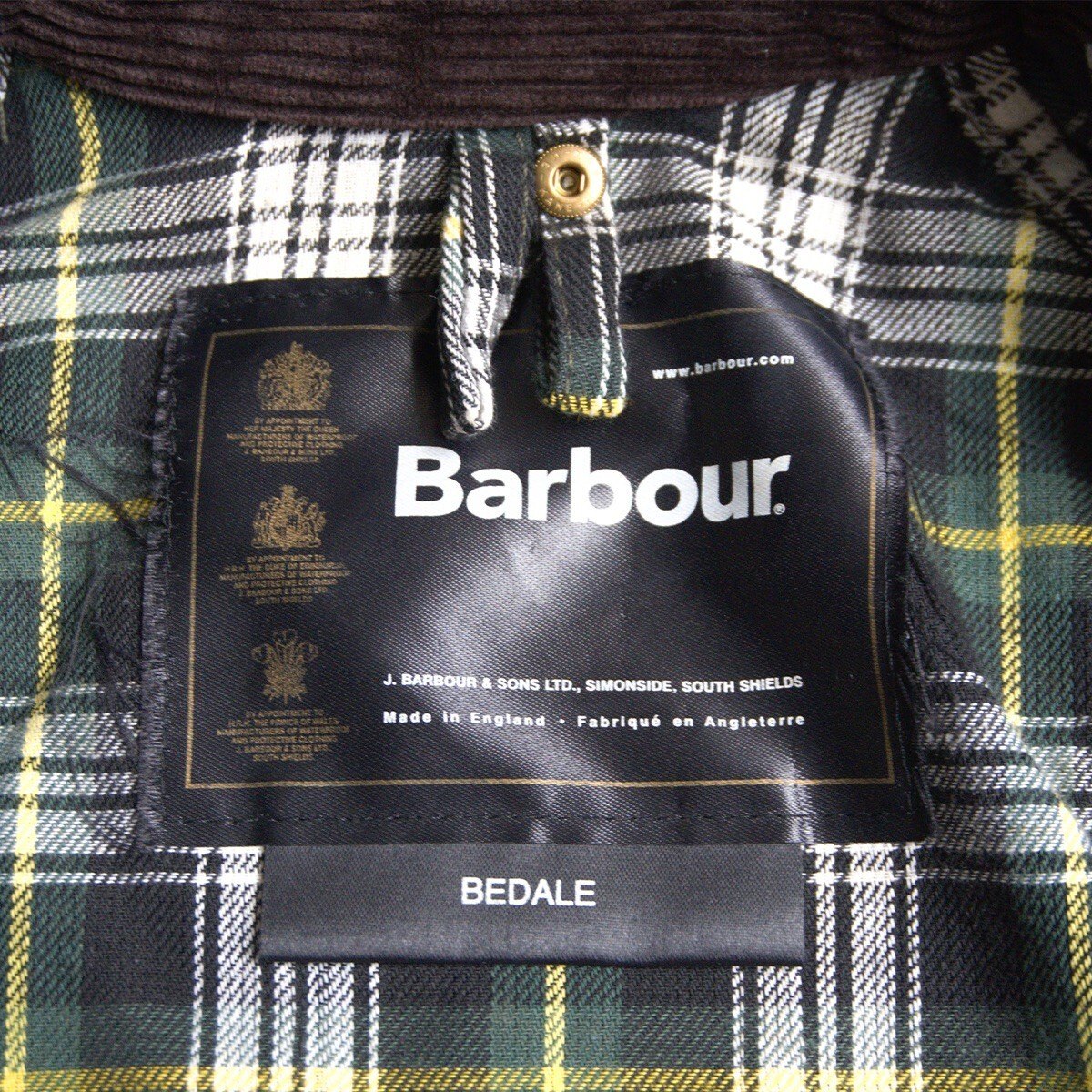 BARBOUR A100 Bedale Jacket Size C30