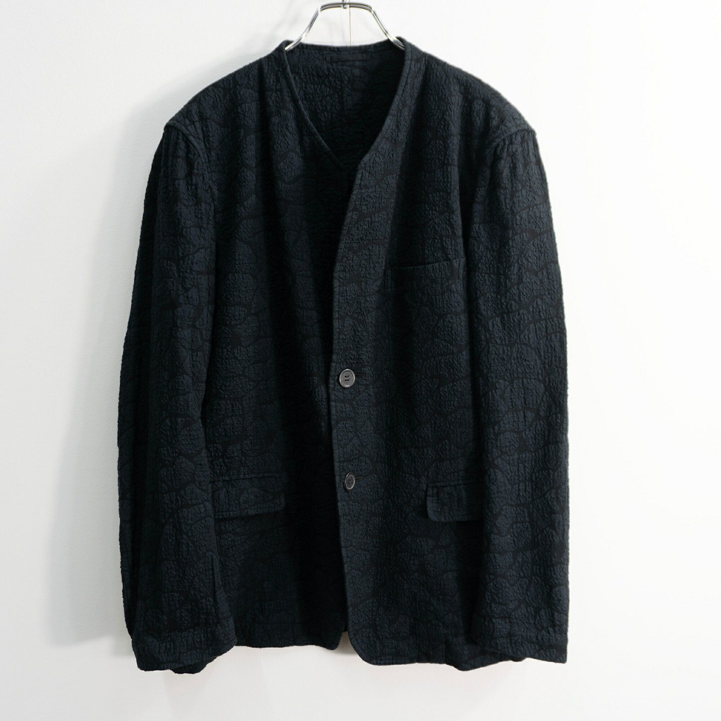 ISSEY MIYAKE MEN All Over Pattern No Jacket Black Size 2