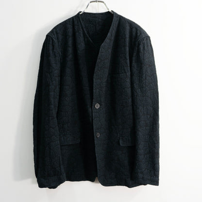 ISSEY MIYAKE MEN All Over Pattern No Jacket Black Size 2