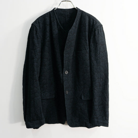 ISSEY MIYAKE MEN All Over Pattern No Jacket Black Size 2