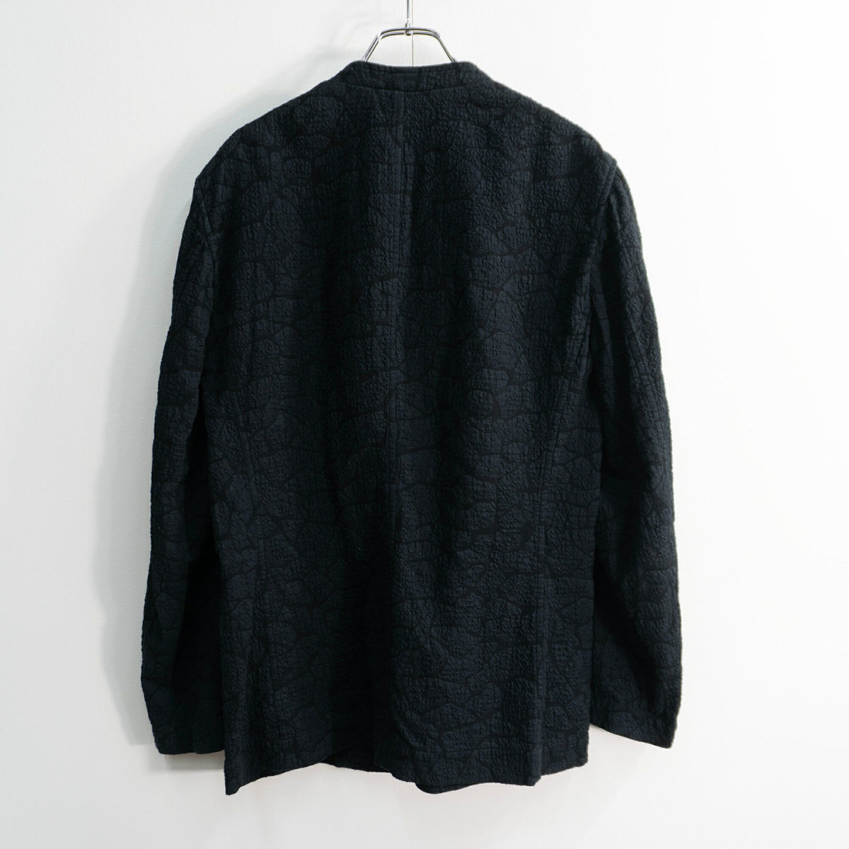 ISSEY MIYAKE MEN All Over Pattern No Jacket Black Size 2