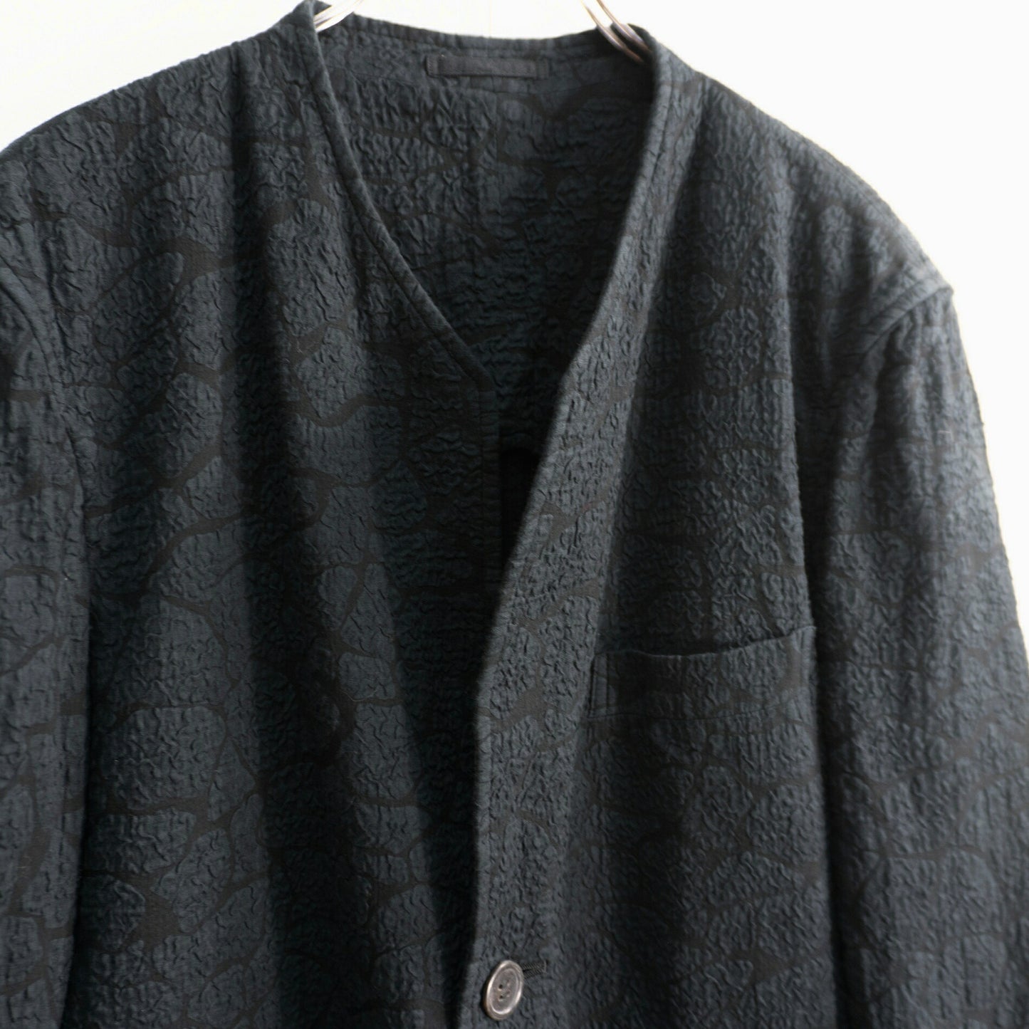ISSEY MIYAKE MEN All Over Pattern No Jacket Black Size 2