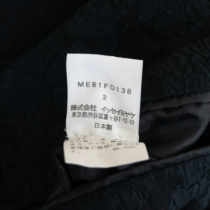 ISSEY MIYAKE MEN All Over Pattern No Jacket Black Size 2