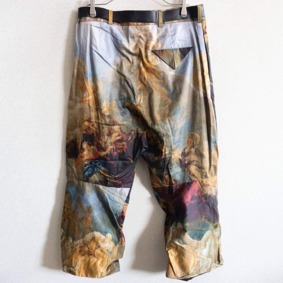 PAUL HARNDEN Belted Trousers All-Over Graphic Size XS