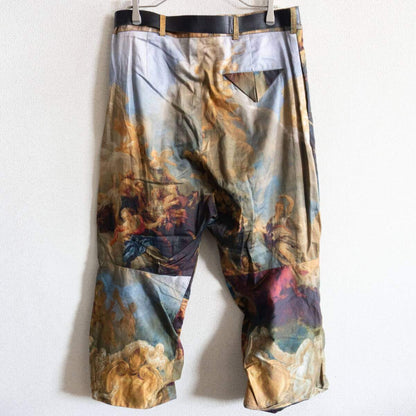 PAUL HARNDEN Belted Trousers All-Over Graphic Size XS