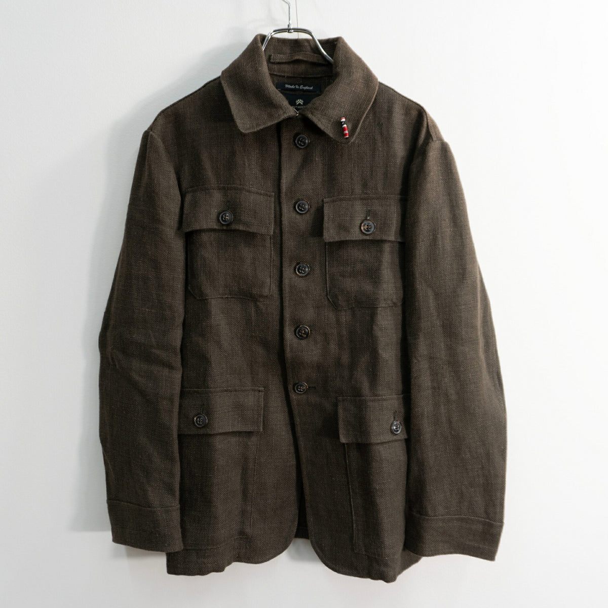 NIGEL CABOURN Linen Coverall Jacket Made in England Size 48
