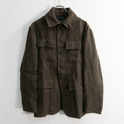 NIGEL CABOURN Linen Coverall Jacket Made in England Size 48