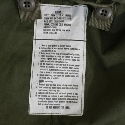 US ARMY 80s M-65 Fishtail Parka Size M