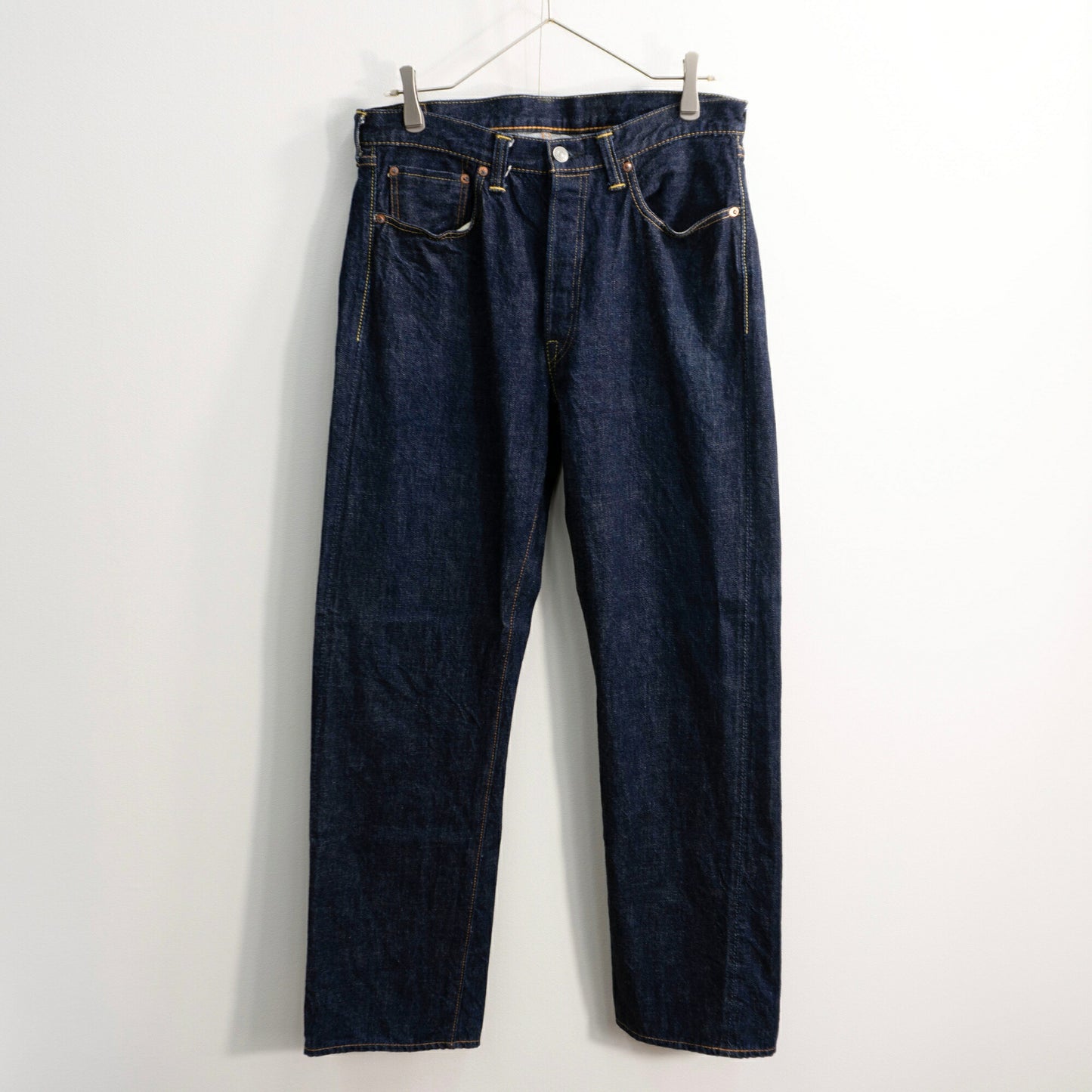 FULLCOUNT 1101 Straight Dark Indigo Jeans Size 33×34