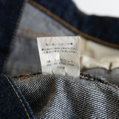FULLCOUNT 1101 Straight Dark Indigo Jeans Size 33×34