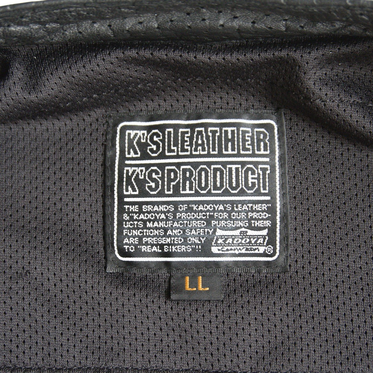 KADOYA Punched Leather Single Rider Jacket Size LL