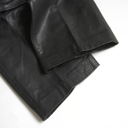 KADOYA Thick Cowhide Leather Cargo Pants Size LL