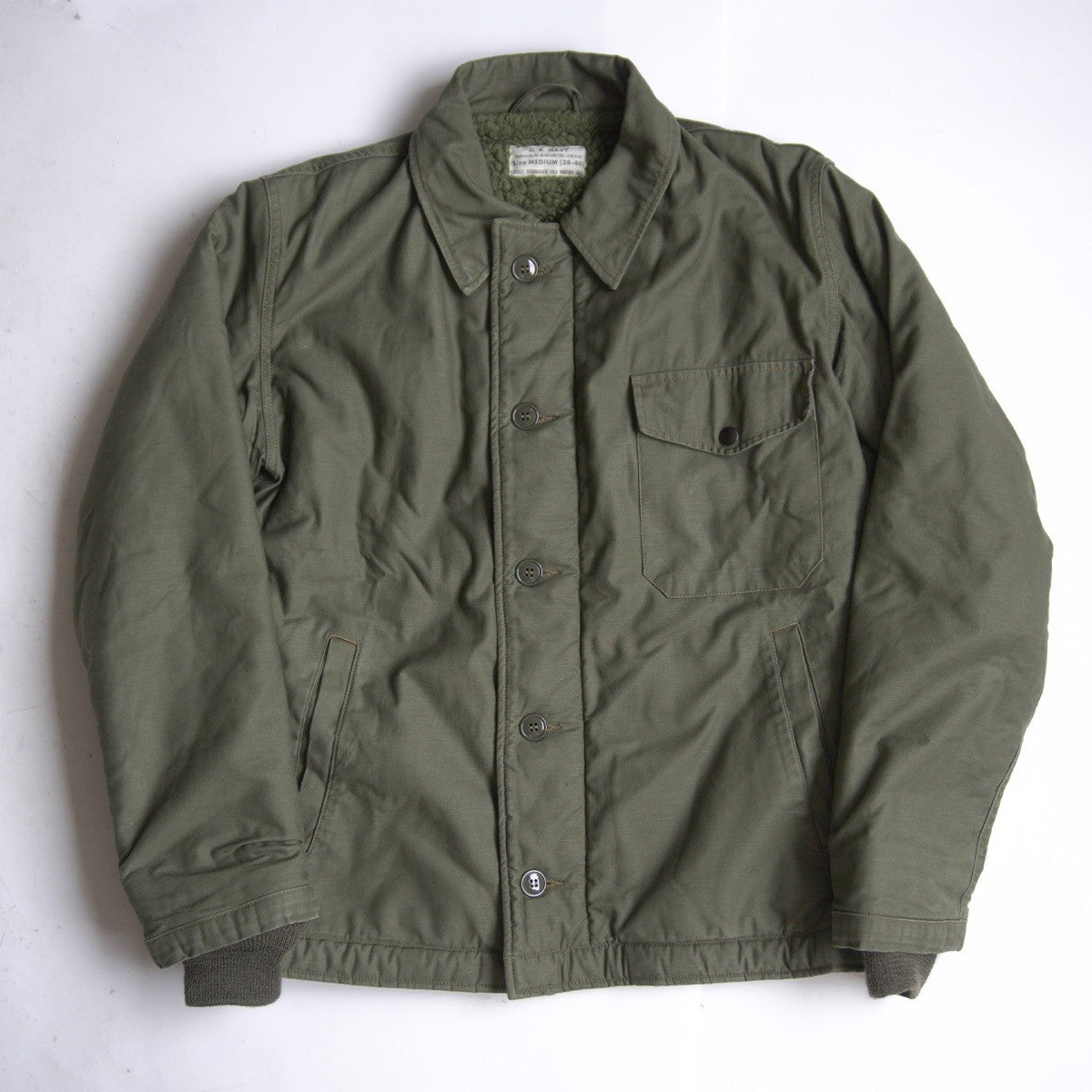 BUZZ RICKSON'S US NAVY A-2 DECK Military Jacket Size M