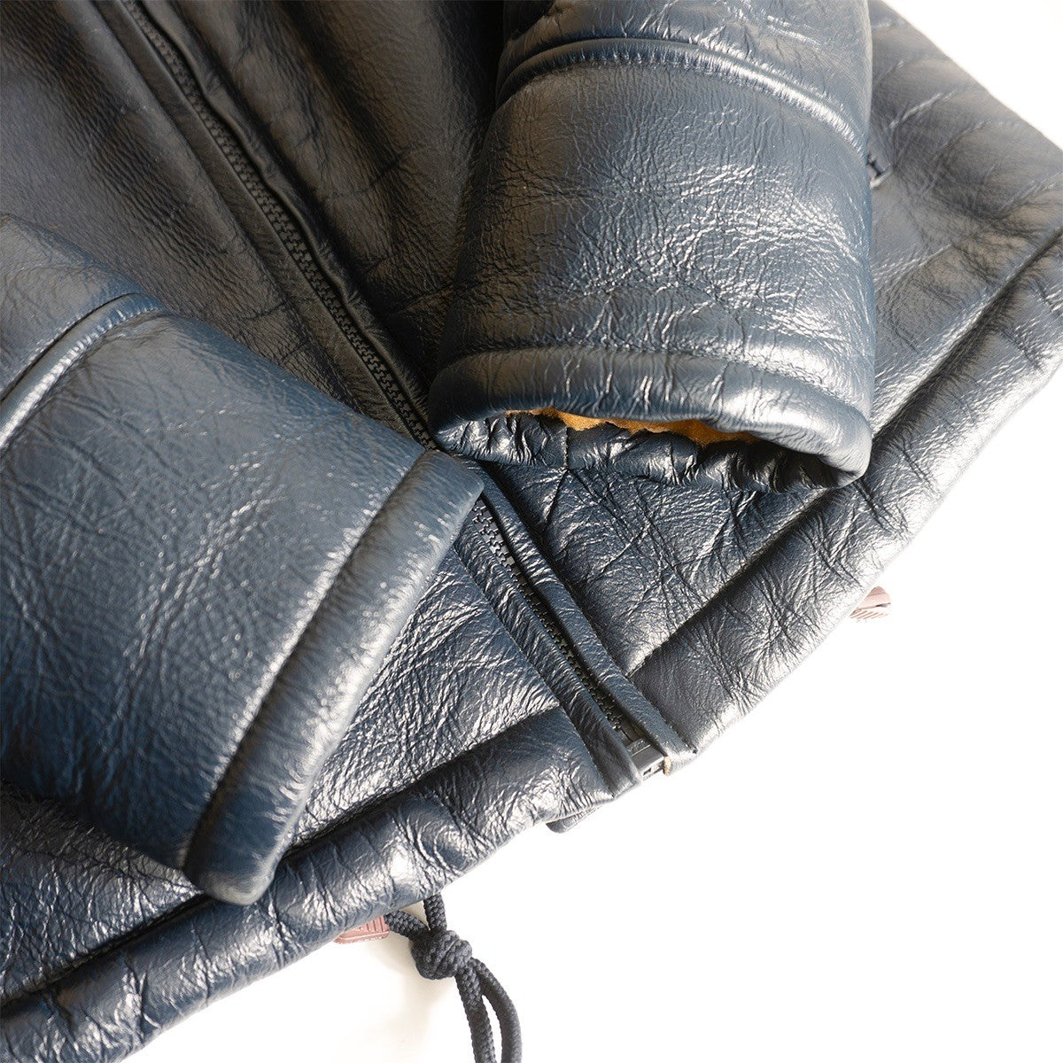 MORGAN PRODUCTIONS French Navy Deck Parka Jacket Blue Size L