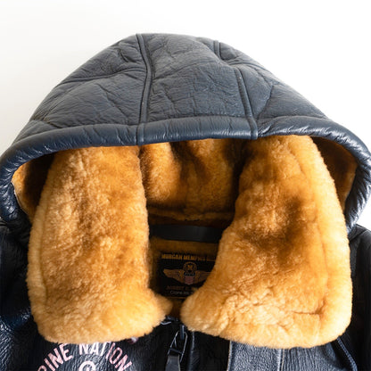MORGAN PRODUCTIONS French Navy Deck Parka Jacket Blue Size L