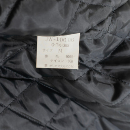 VAN JAC Sleeve Leather Stadium Jumper Black Size M