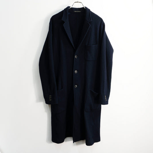 Yohji Yamamoto COSTUME D'HOMME Wool Chester Coat Navy Size 2