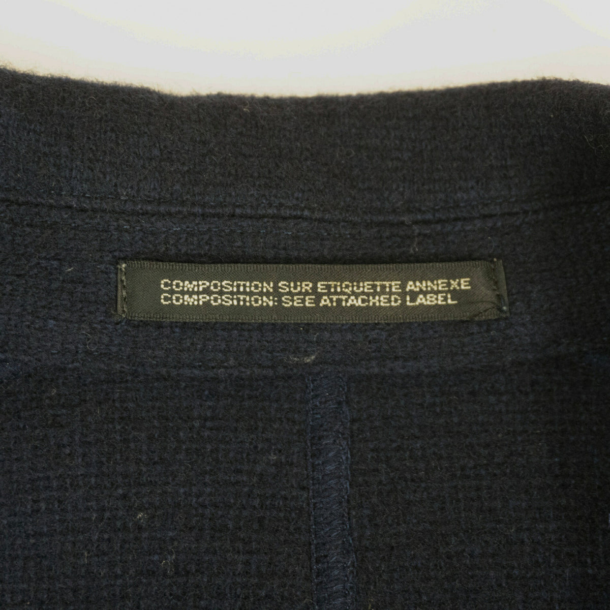 Yohji Yamamoto COSTUME D'HOMME Wool Chester Coat Navy Size 2
