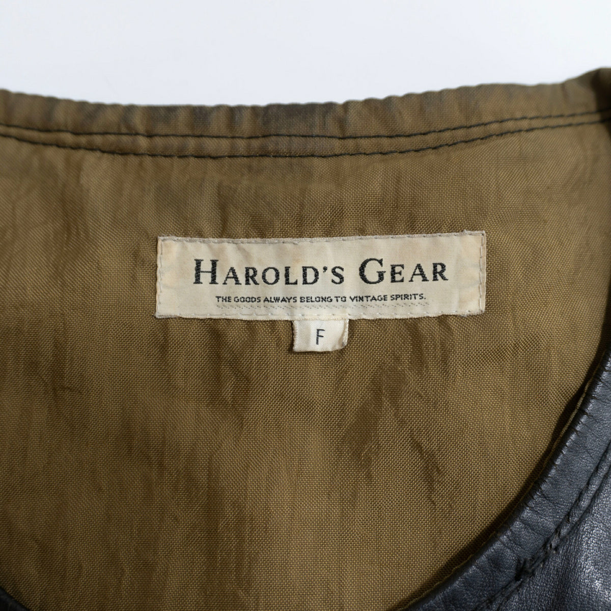 HAROLDS GEAR Motorcycle Leather Vest Size F