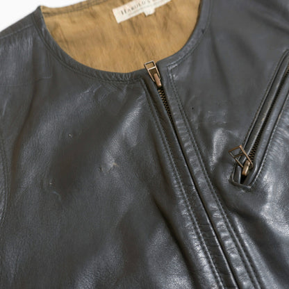 HAROLDS GEAR Motorcycle Leather Vest Size F