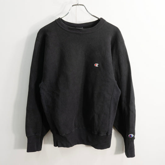 CHAMPION 90s Black Reverse Weave Sweatshirt Size M