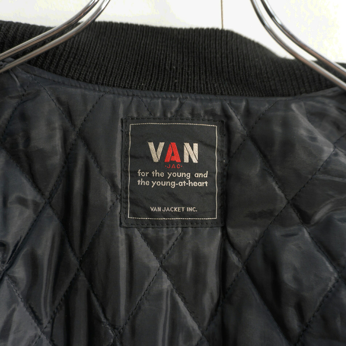 VAN JAC Black Leather Sleeve Patch Size M