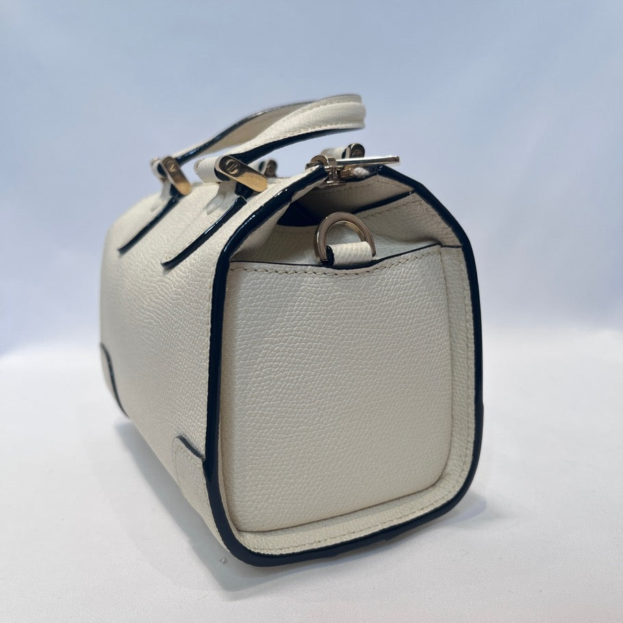 Valextra Babila Micro 2-Way Calfskin Bag White Size ONE SIZE