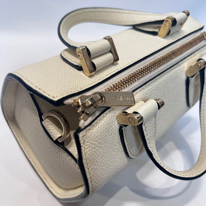 Valextra Babila Micro 2-Way Calfskin Bag White Size ONE SIZE