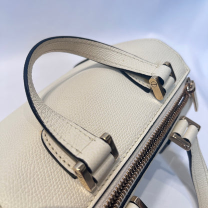 Valextra Babila Micro 2-Way Calfskin Bag White Size ONE SIZE
