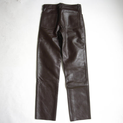 VANSON Leather Pants Thick Cowhide Brown Size 32