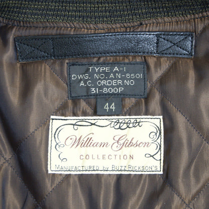 WILLIAM GIBSON Buzz Rickson's A-1 Flight Jacket Size 44