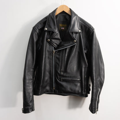 VANSON DOMINATOR Heavy Double Rider Leather Jacket Size 42