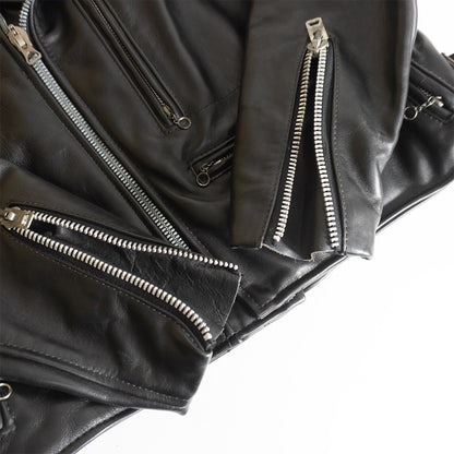 VANSON DOMINATOR Heavy Double Rider Leather Jacket Size 42