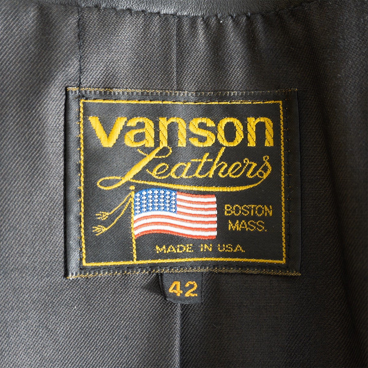 VANSON DOMINATOR Heavy Double Rider Leather Jacket Size 42