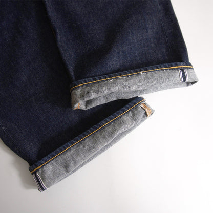 EVISU Lot 2001 Dark Wash Gull Paint Denim Jeans Size 34×35