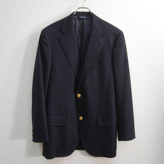 BROOKS BROTHERS Navy Gold Button Blazer Size 38REG