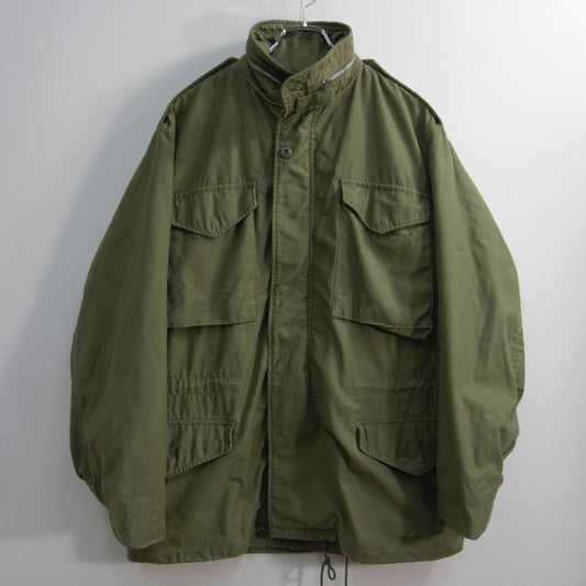 US ARMY 60s M-65 2nd Field Aluminum Zip Jacket Size MEDIUM-REGULAR