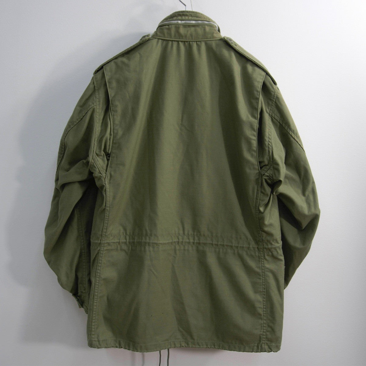 US ARMY 60s M-65 2nd Field Aluminum Zip Jacket Size MEDIUM-REGULAR