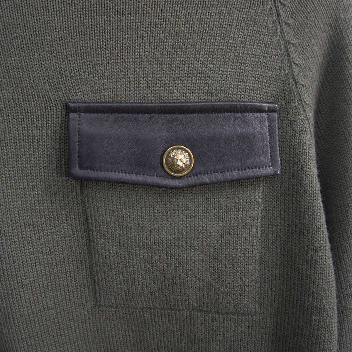 VERSUS VERSACE Turtleneck Sweater with Chest Pocket Size 46