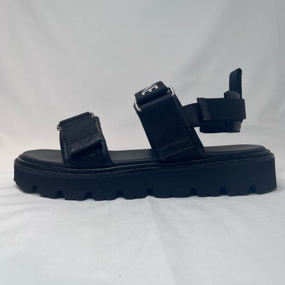 CELINE Billy Strappy Sandals Black Size 39