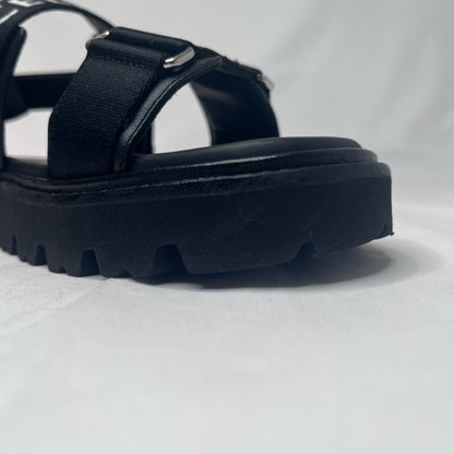 CELINE Billy Strappy Sandals Black Size 39