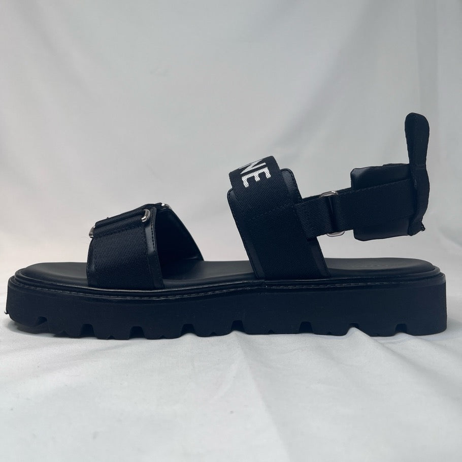 CELINE Billy Strappy Sandals Black Size 39