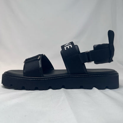 CELINE Billy Strappy Sandals Black Size 39