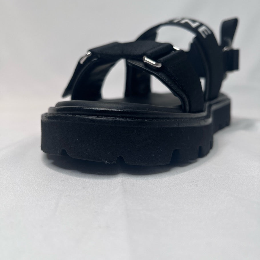 CELINE Billy Strappy Sandals Black Size 39