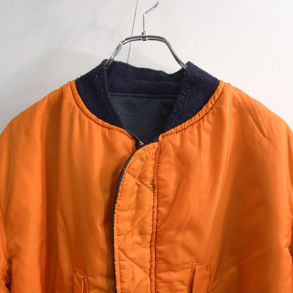 ALPHA INDUSTRIES 90s MA-1 Nylon Flight Jacket in USA Size L