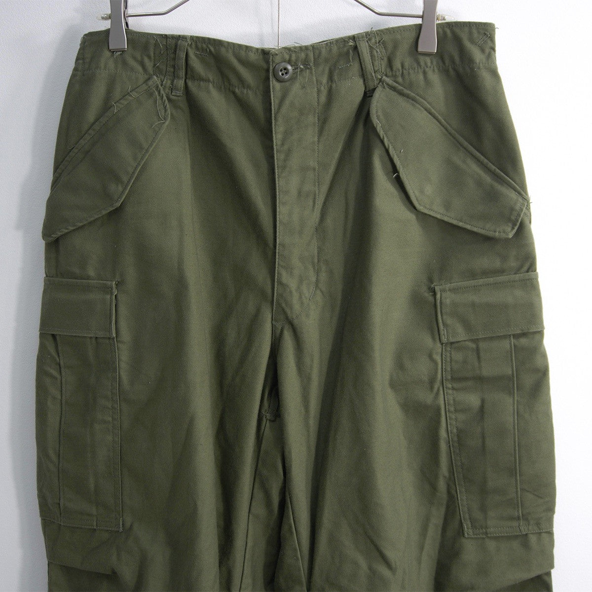 US ARMY 60s M-65 Field Cargo Aluminum Zip Pants Size SMALL-REGULAR