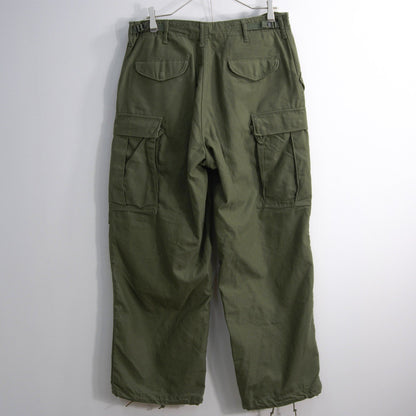 US ARMY 60s M-65 Field Cargo Aluminum Zip Pants Size SMALL-REGULAR