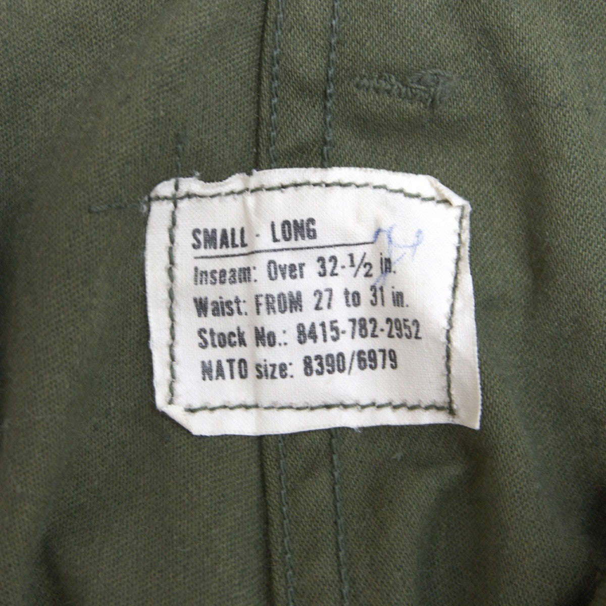 US ARMY 70s M-65 Field Cargo Pants Size SMALL/LONG