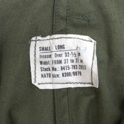 US ARMY 70s M-65 Field Cargo Pants Size SMALL/LONG