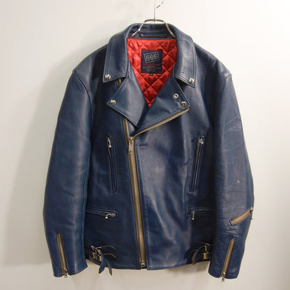 666 triple six LJM-1TF Wool Sheep Double Navy Blue Jacket Size 46